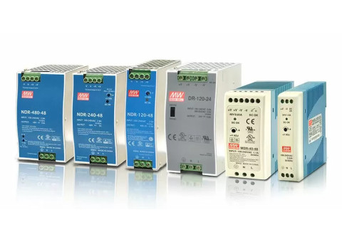 Industrial Power Supplies NDR-480-48, NDR-240-48, NDR-120-24, NDR-120-48, DR-120-24, MDR-40-24, MDR-40-48, MDR-20-24 - Sysnet