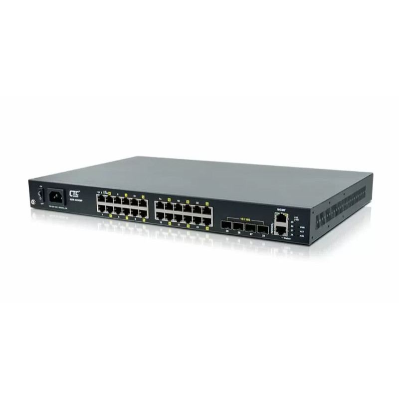 L2+ Managed PoE Switch with 24 ports PoE+(450W) - GSW-4424MP - Sysnet